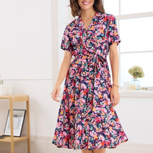 Damart Button-through Print Dress