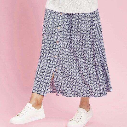 Damart Button-through Skirt